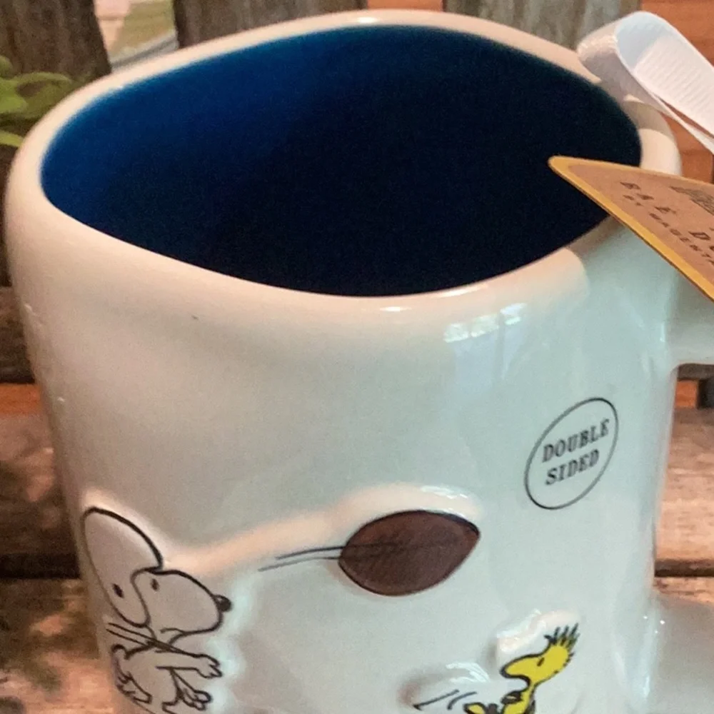 Rae Dunn x Peanuts Football Mug